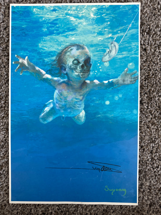 Zombie Nirvana Homage Print by Arthur Suydam signed