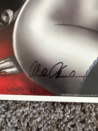 Lady Death Print by Lewis Signed by Brian Pudilo 2011