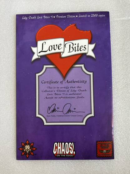 Lady Death: Love Bites #1 Premium Edition Signed by Bulido Chaos Comics 2001