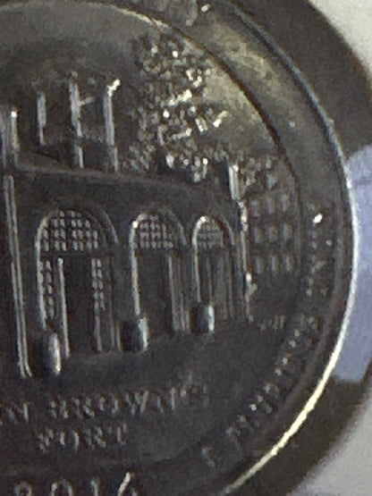 2016 Harpers Ferry silver quarter with rats error