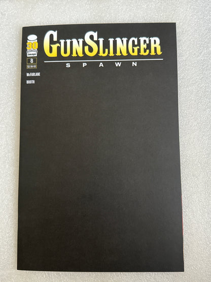 Gunslinger Spawn #8 Black Blank Variant Cover S Image 2022