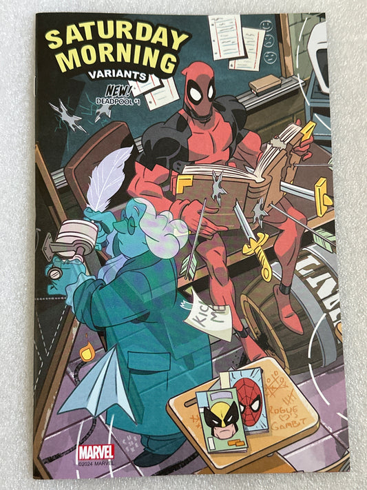 Deadpool #1 Saturday Mornings Variant Marvel 2024