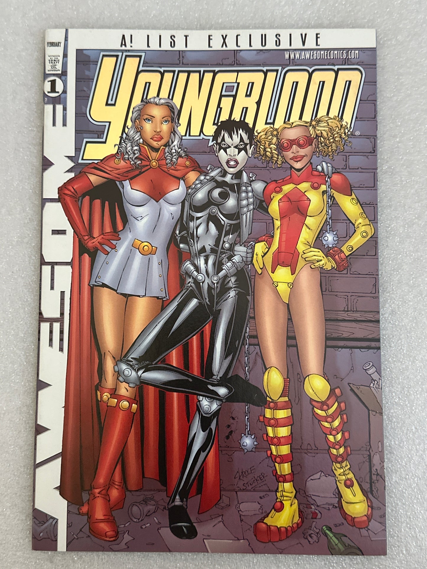 Youngblood #1 A! List Exclusive Gold Foil Awesome Comics 1998