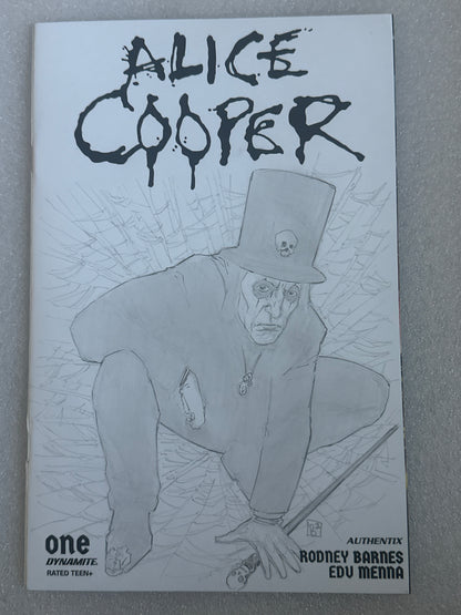 Alice Cooper #1 Original Sketch Cover