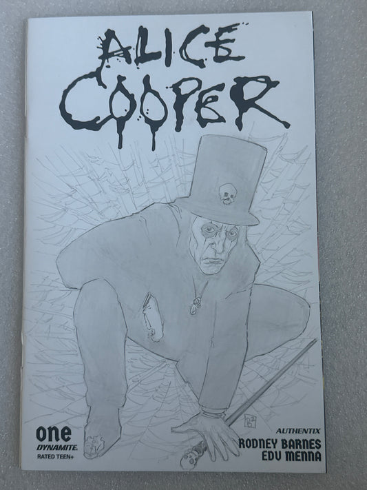Alice Cooper #1 Original Sketch Cover