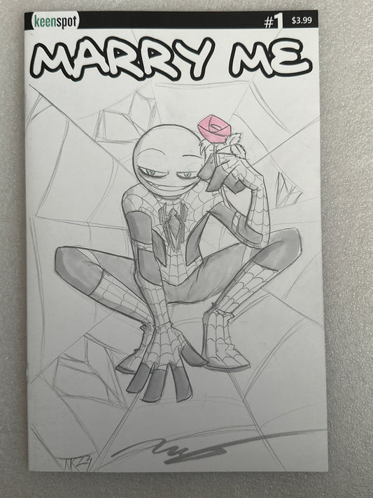 Marry Me #1 Original Sketch Cover Keenspot 2016