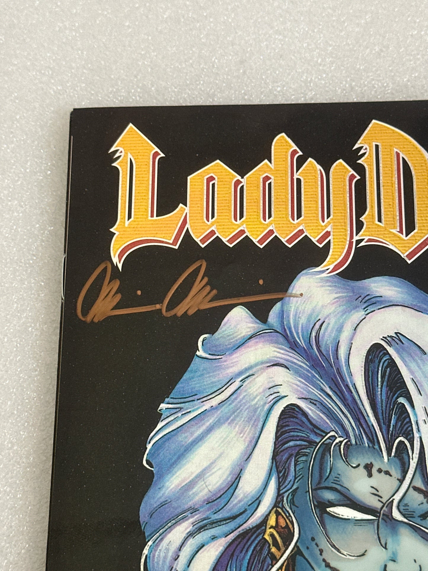 Lady Death #1 Chromium Cover Signed Pulido Chaos! Comics 1994