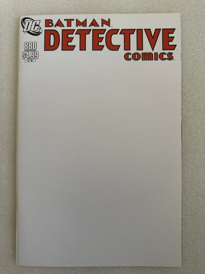 Detective Comics #880 Facsmile Blank Cover DC 2025