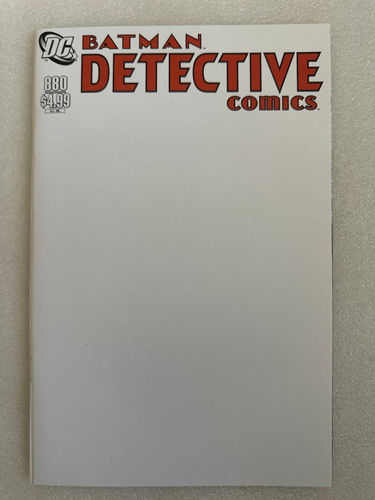 Detective Comics #880 Facsmile Blank Cover DC 2025