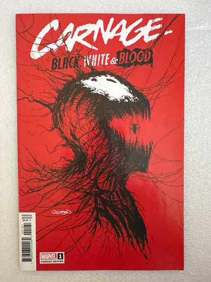 Carnage Black, White, & Blood #1 Gleason Variant Marvel 2021