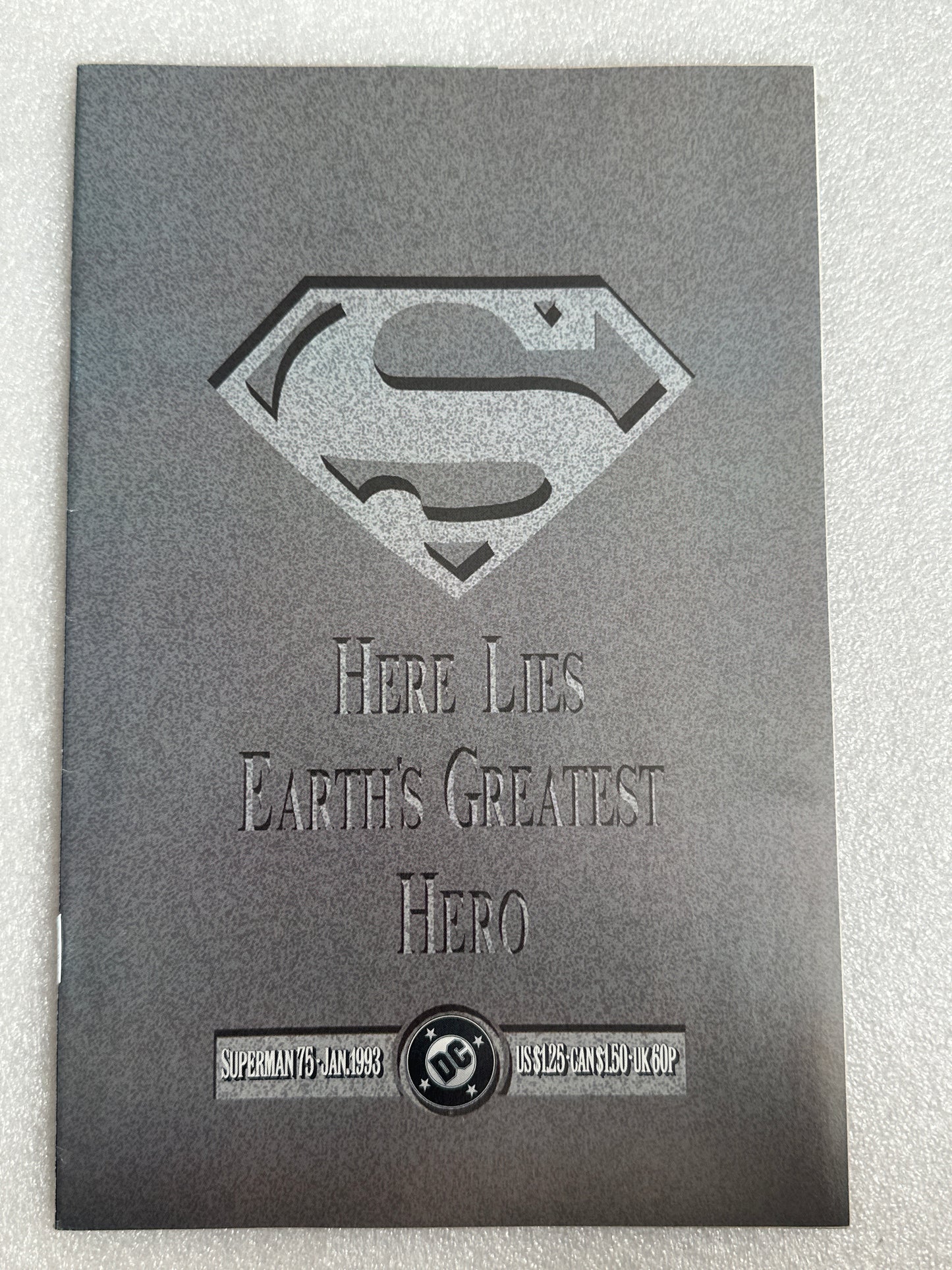 Superman #75 Gravestone Variant DC 1993