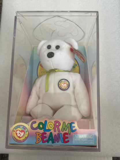 Color Me Beanie With Case & Pens TY 2002