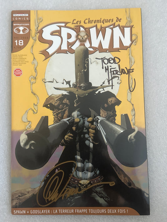 Les Chroniques de Spawn #18 French Edition Double Signed Image 2009