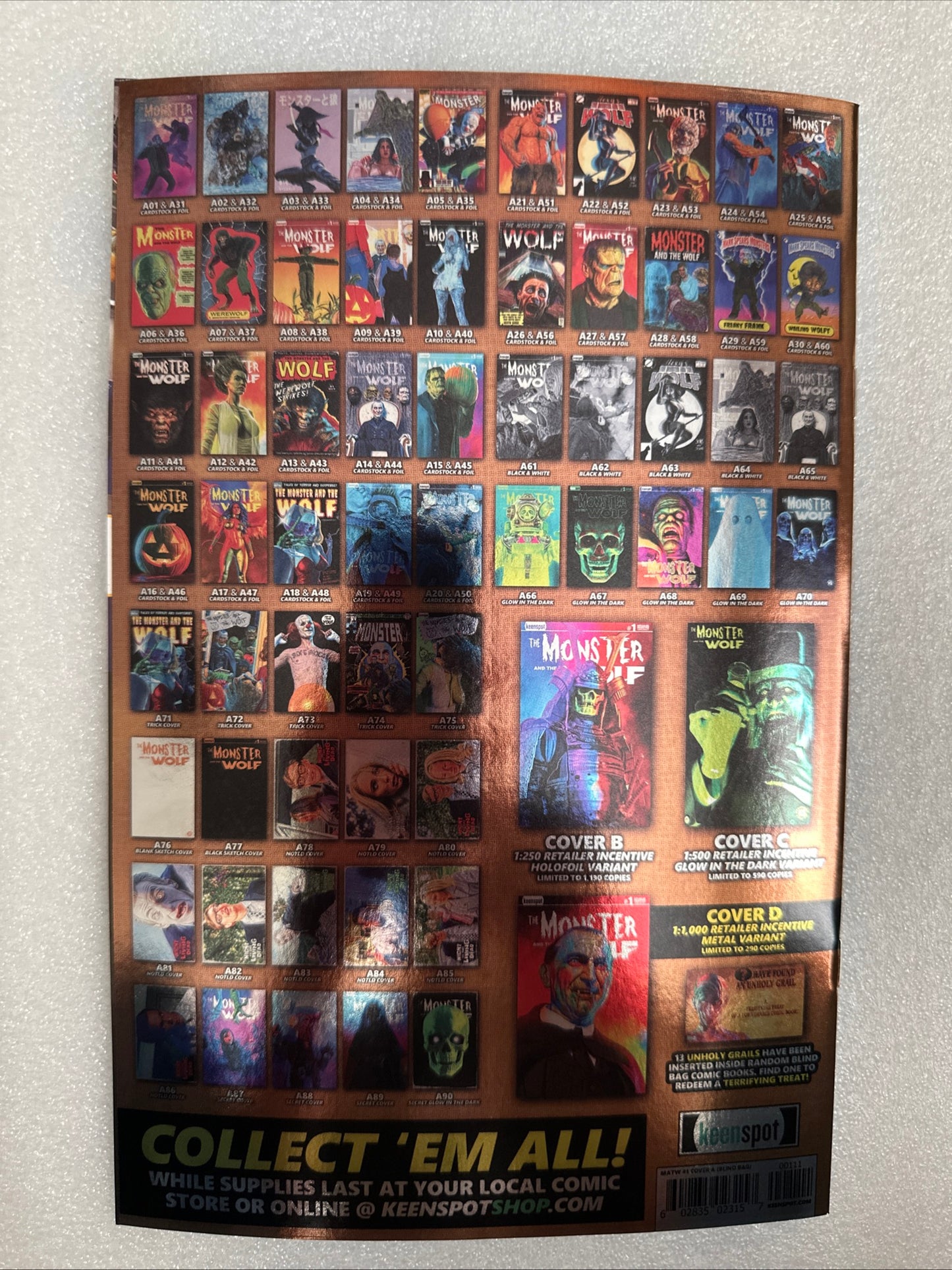 Mark Spears Monster and the Wolf #1 Cover A32 Foil