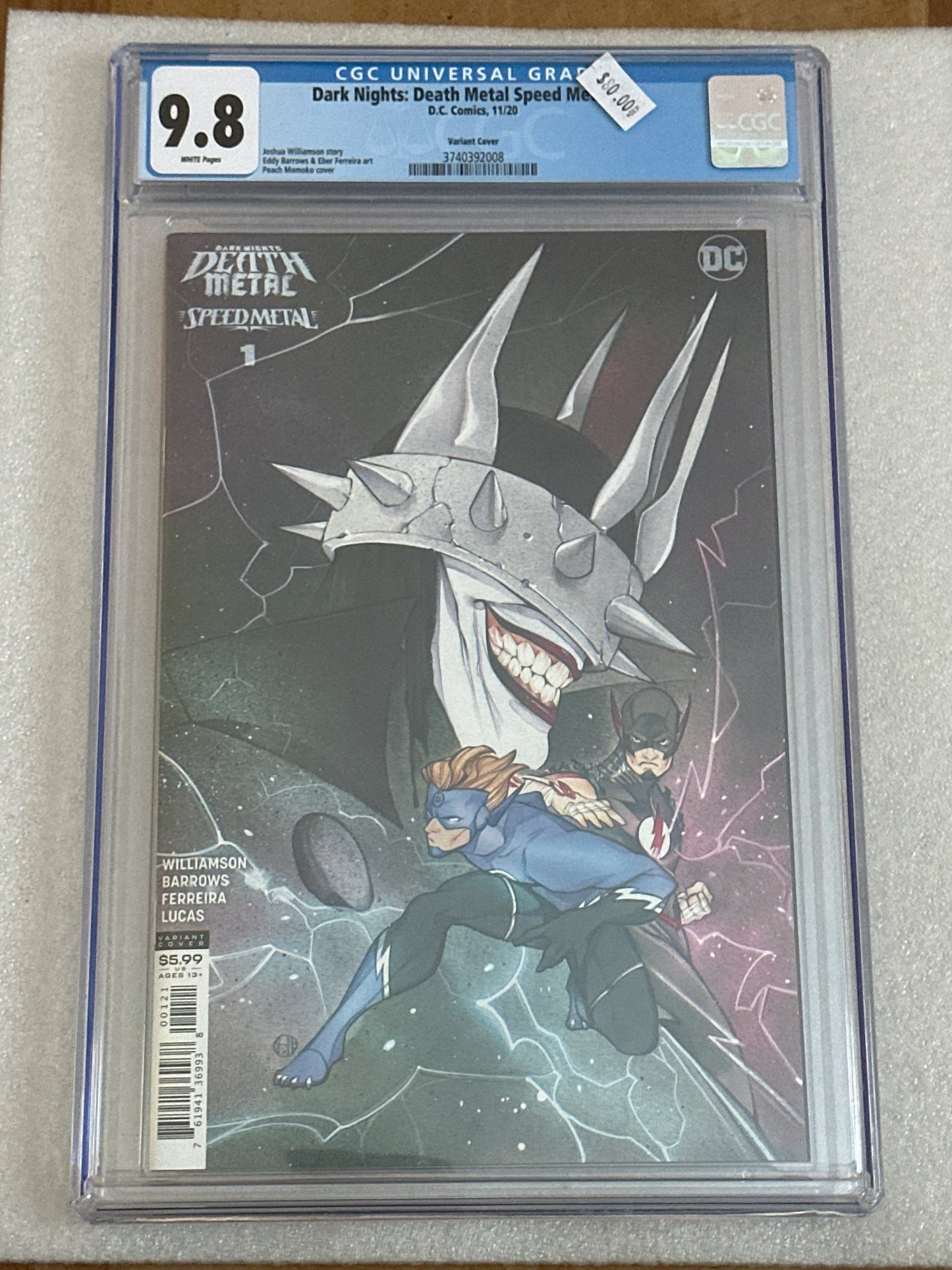 Dark Nights: Death Metal Speed metal #1 Momoko Variant CGC 9.8 DC 2020