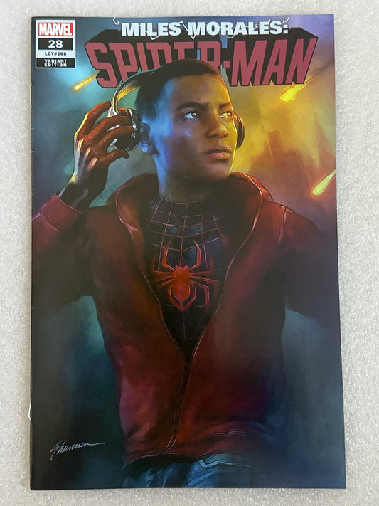 Miles Morales Spider-Man #28 The Comic Mint Variant Cover Marvel 2021