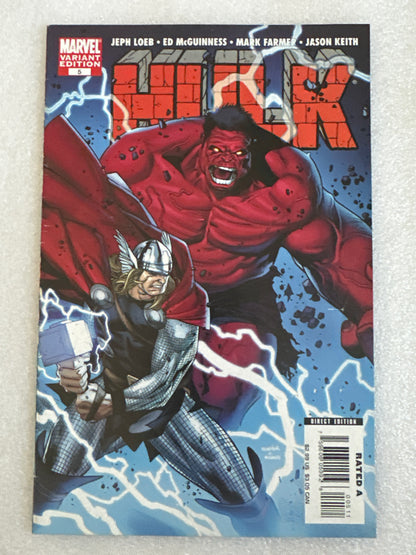 Hulk #5 Variant (Red Hulk vs Thor) Marvel 2008