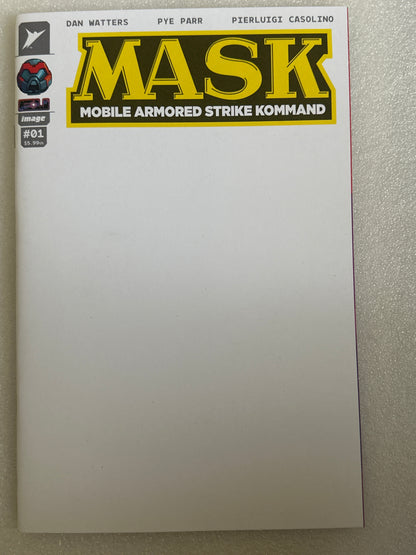 M.A.S.K. #1 Yellow Logo Blank Variant Cover L Image 2026