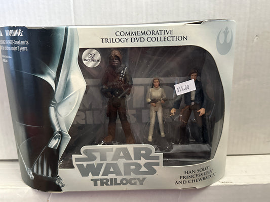 Star Wars Trilogy Han Solo, Princess Leia, & Chewbacca DVD Collection