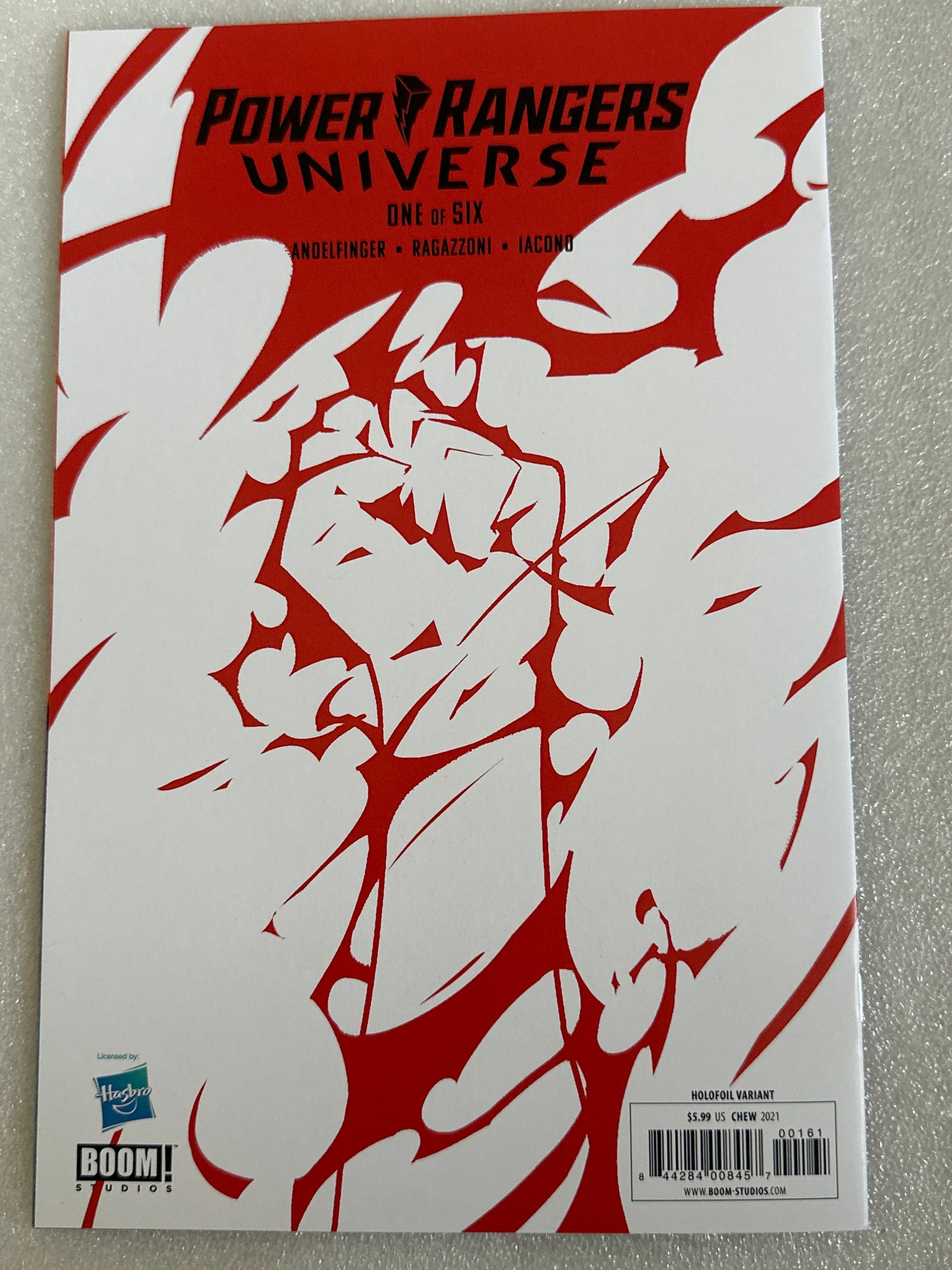 Power Rangers Universe #1 Holofoil Variant Boom! Studios 2021