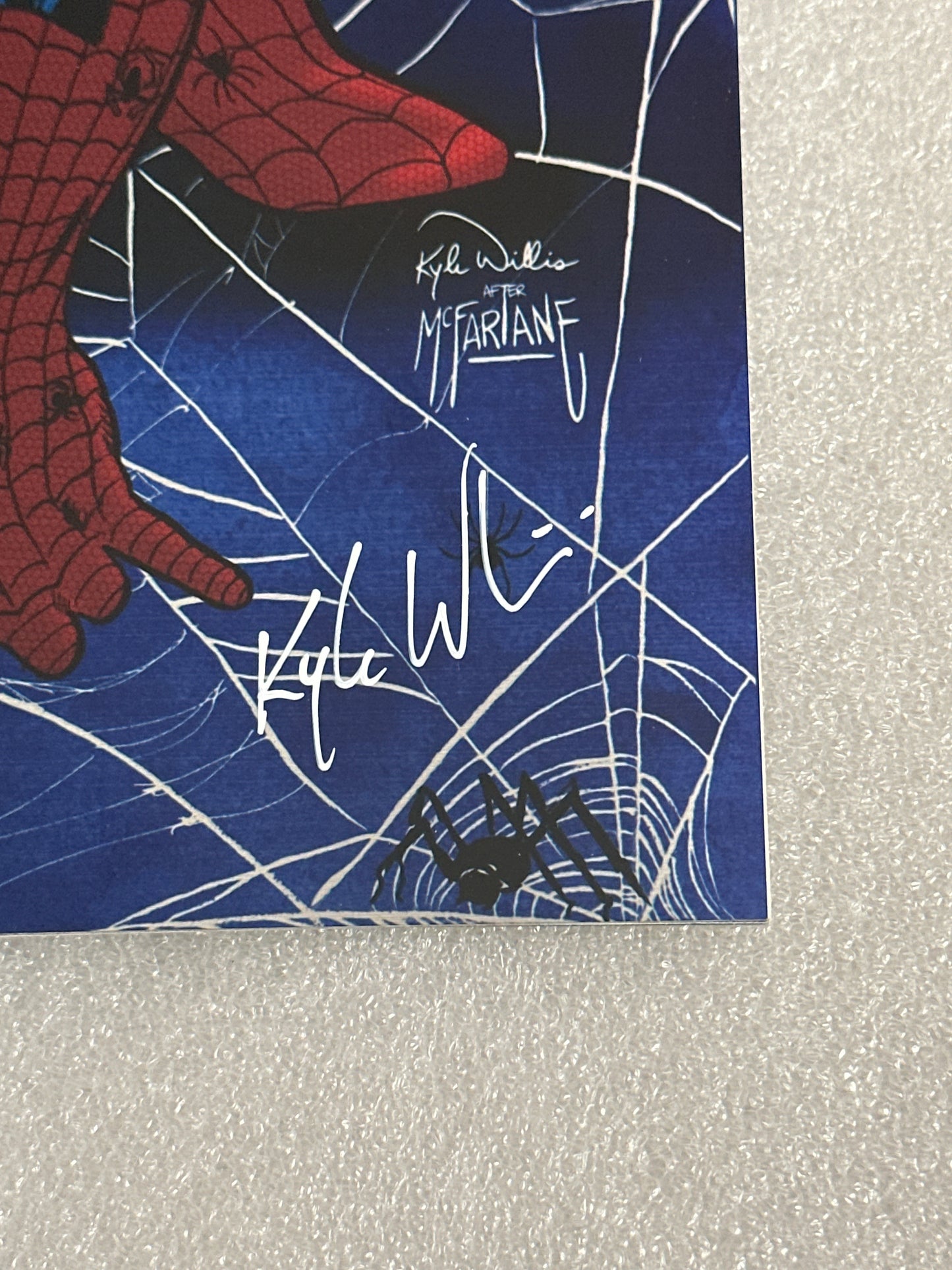 Spider-Man #1 Crouch Potato Color Metal Variant Marvel 2020 signed by Kyle Willis 30/50