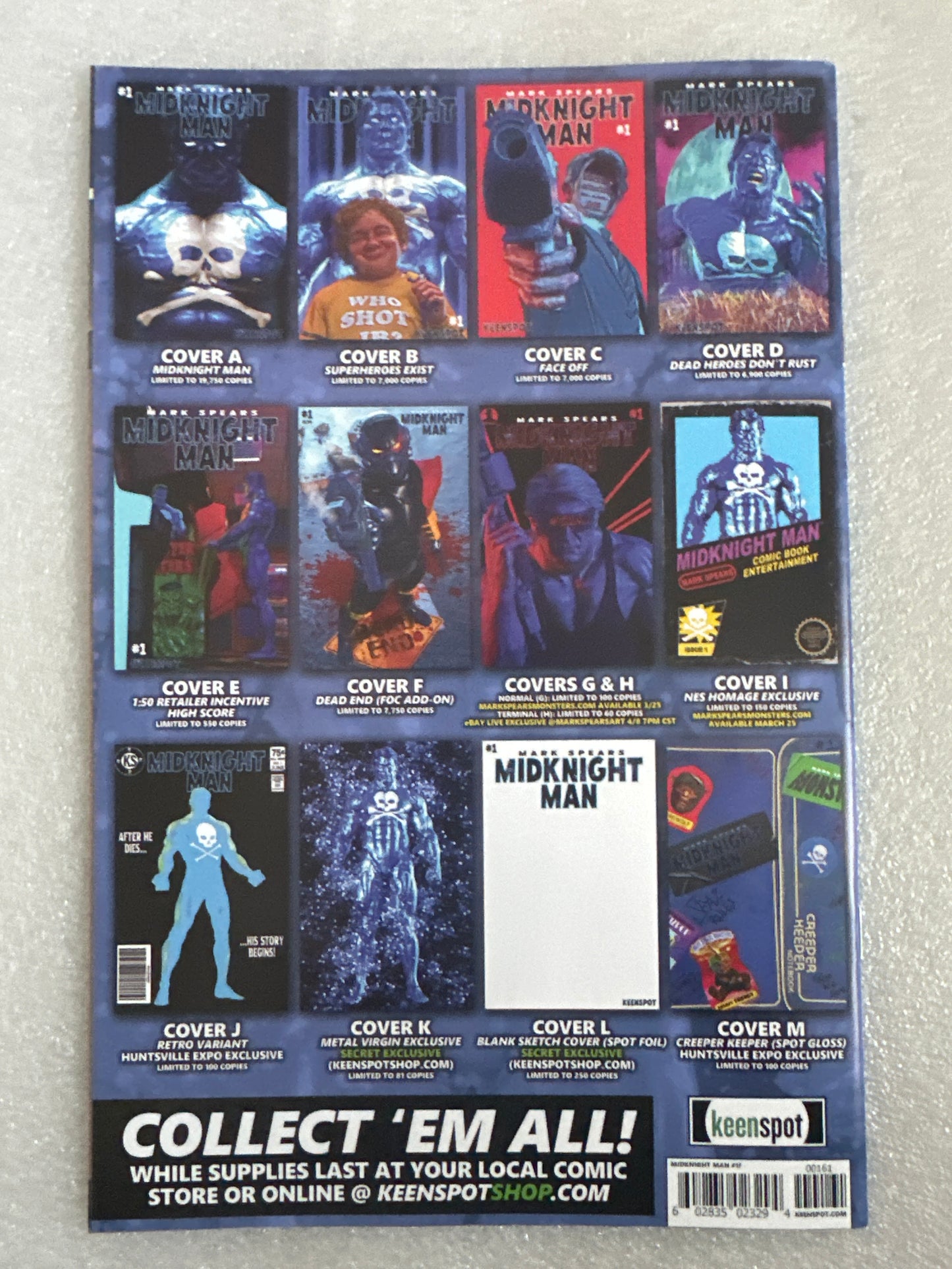 Mark Spears Midknight Man #1 Cover F Keenspot 2026