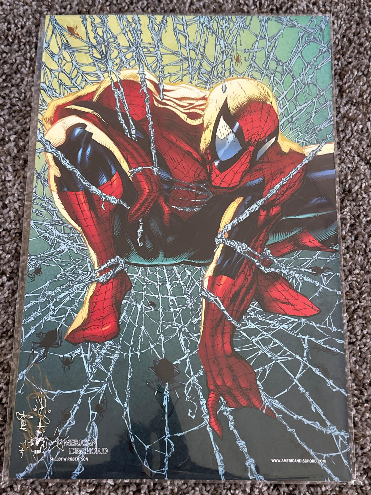 Spider-Man 1 Print by Shelby Robertson signed 2013