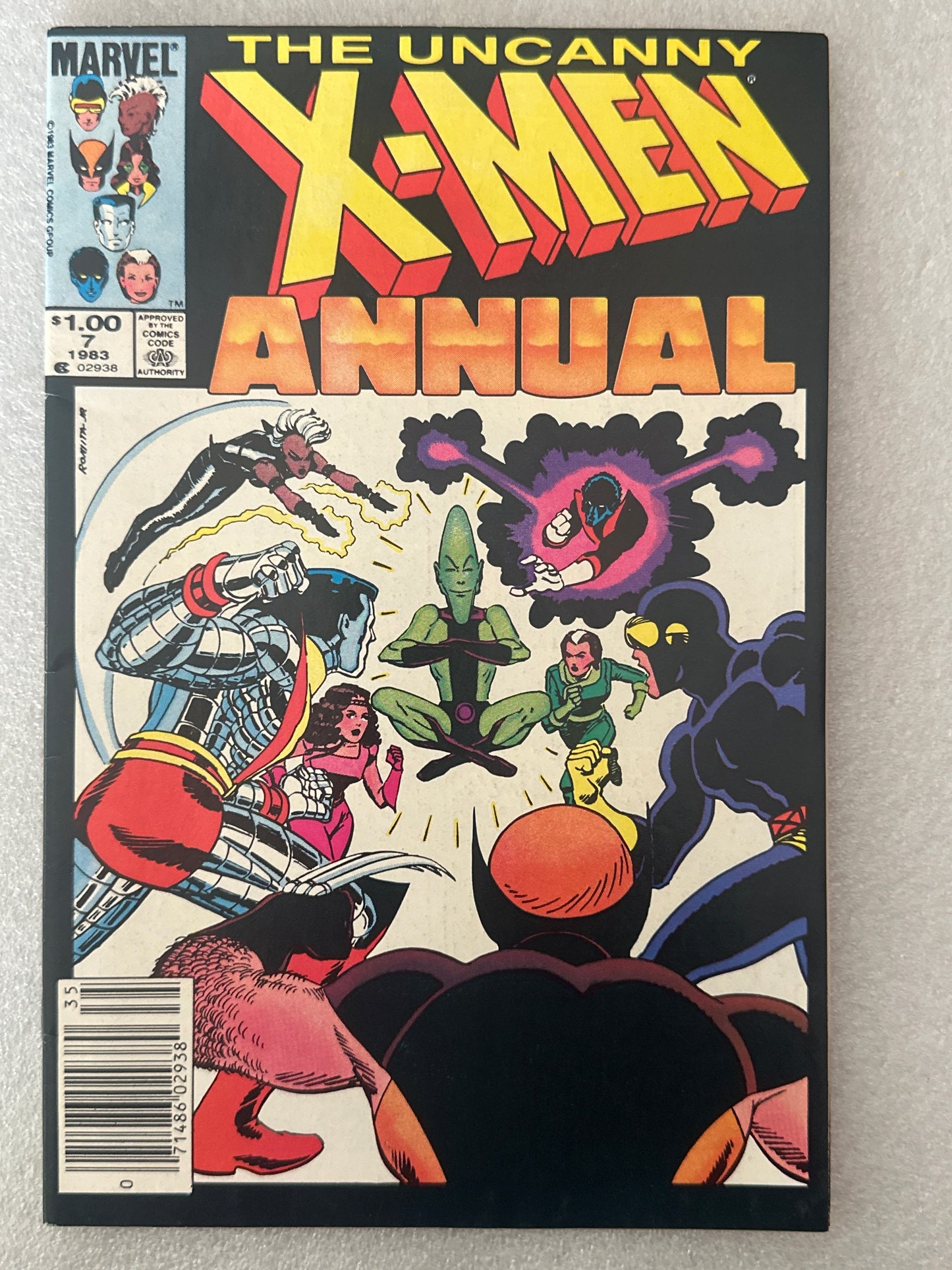 The Uncanny X-Men Annual #7 Newsstand Edition Marvel 1983