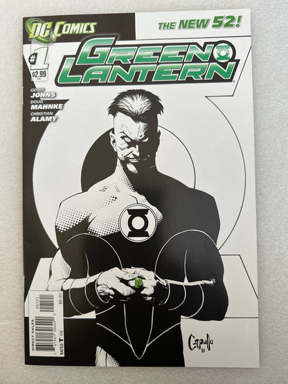 Green Lantern #1 Greg Capullo Black & White Variant DC 2011