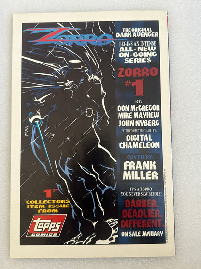 Zorro #0 Topps Comics 1993