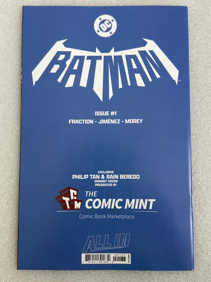 Batman #1 Philip Tan Appreciation Virgin Variant DC 2025