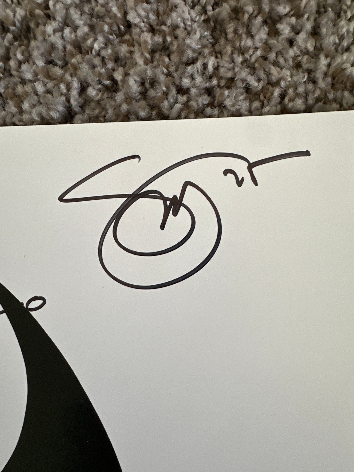 Batman Black & White Print signed by Snyder & Capullo 2025