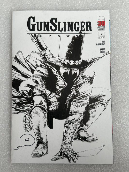 GunSlinger Spawn #7 Original Sketch Cover Image 2022