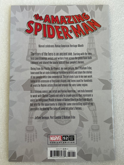 Amazing Spider-Man #52 Native American Heritage Month Variant Marvel 2021