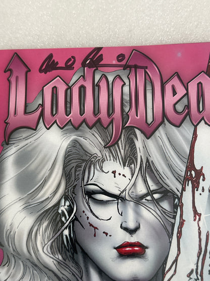 Lady Death #1 30th Anniversary Pink Edition Signed Pulido Coffin Comics 2024