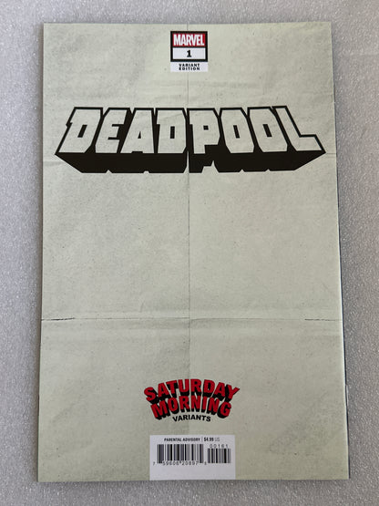 Deadpool #1 Saturday Mornings Variant Marvel 2024