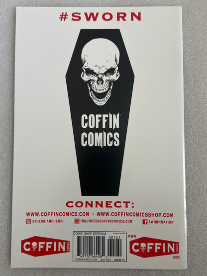 Lady Death: Treacherous Infamy #1 Raw Edition Coffin Comics 2021