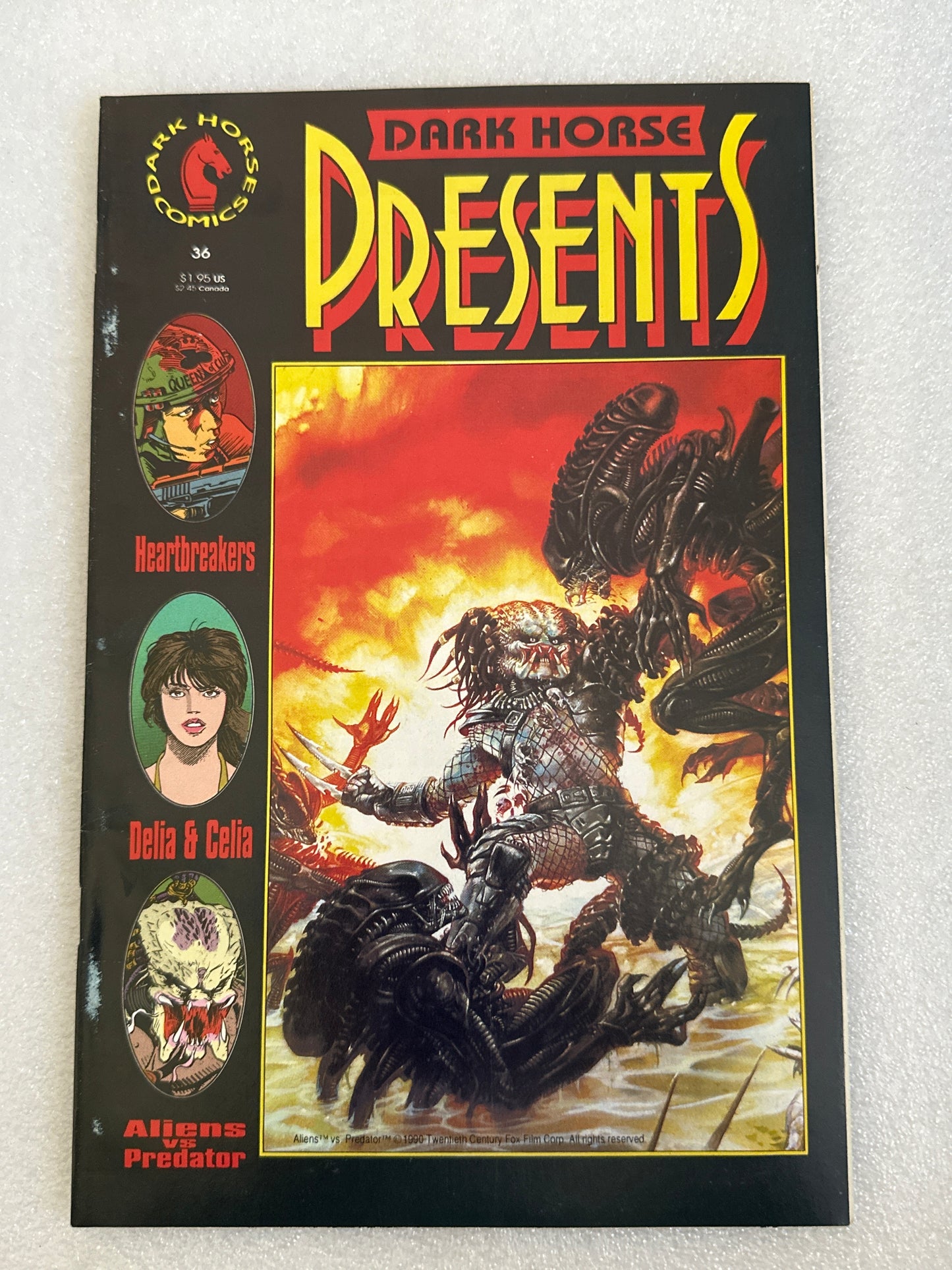 Dark Horse Presents #36 Cover B (Aliens vs Predator) Dark Horse 1990