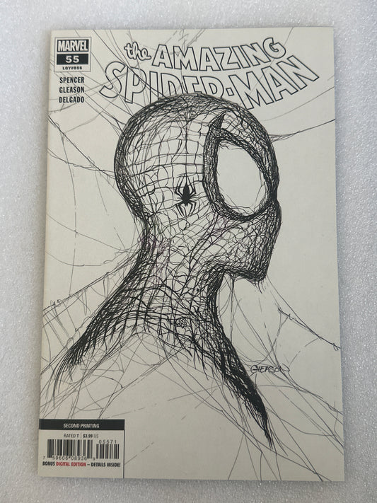 Amazing Spider-Man #55 1:50 Gleason 2nd Print Variant Marvel 2021