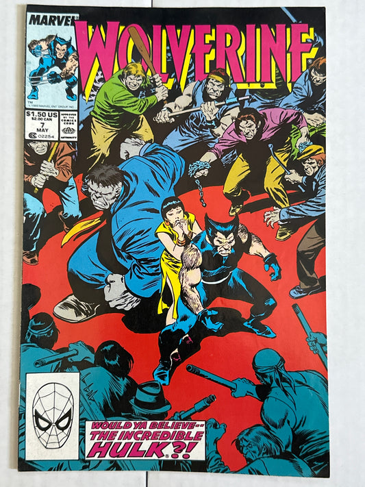 Wolverine #7 First Series Marvel 1989