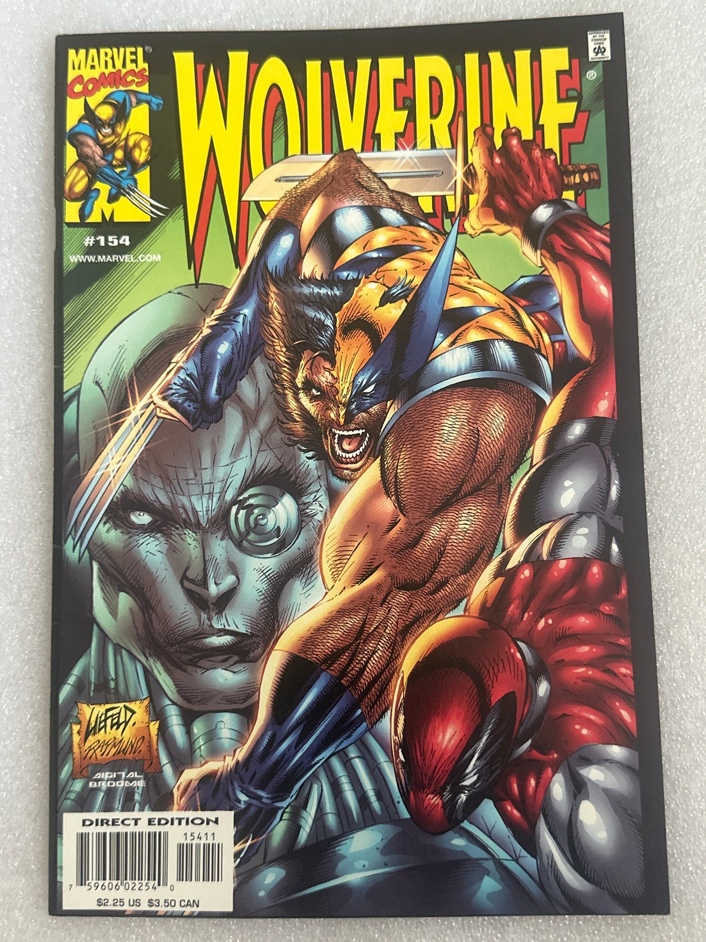 Wolverine #154 vs Deadpool Liefeld Marvel 2000