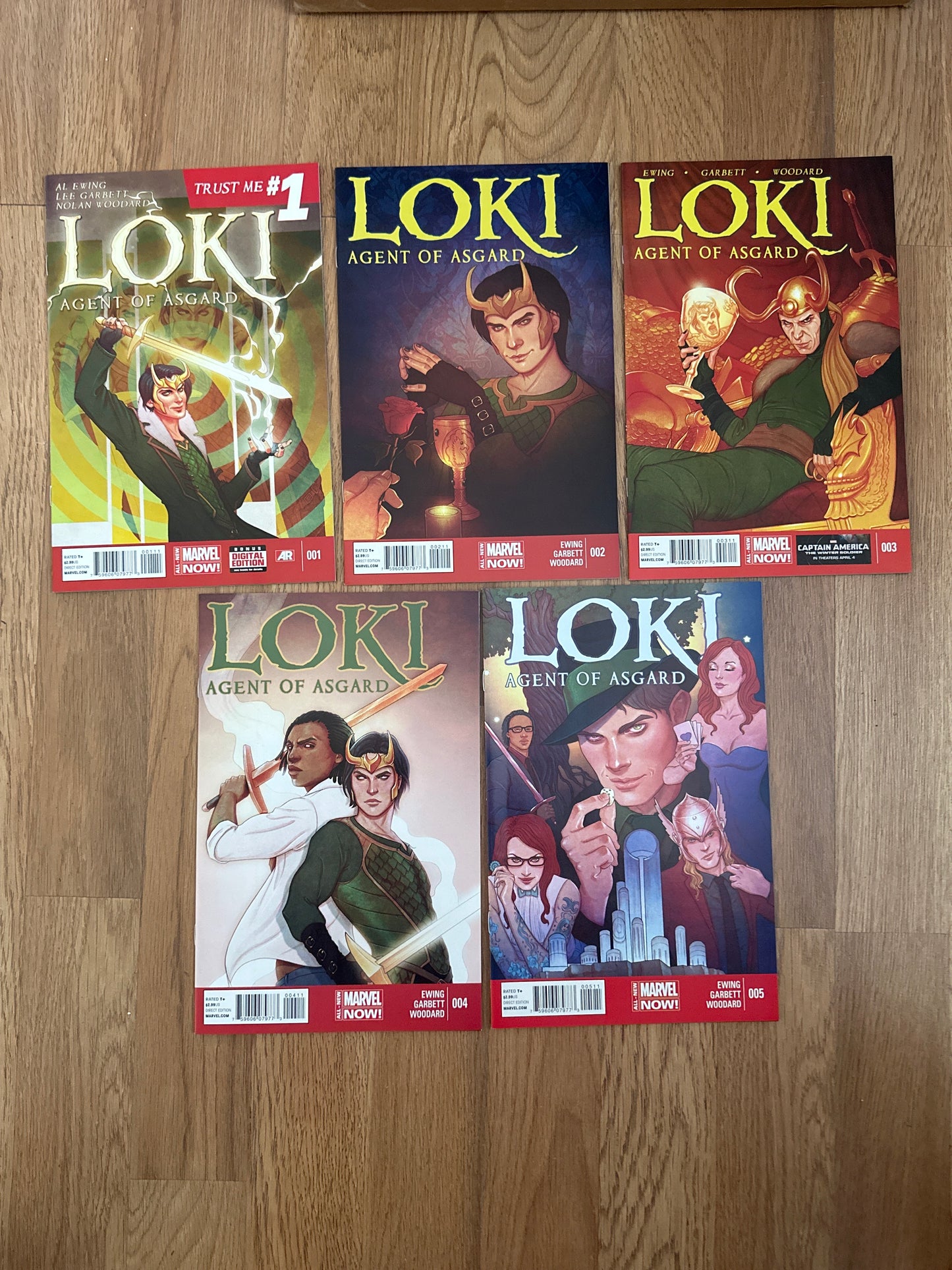 Loki Agent of Asgard #1-5 (1st prints) Marvel 2014