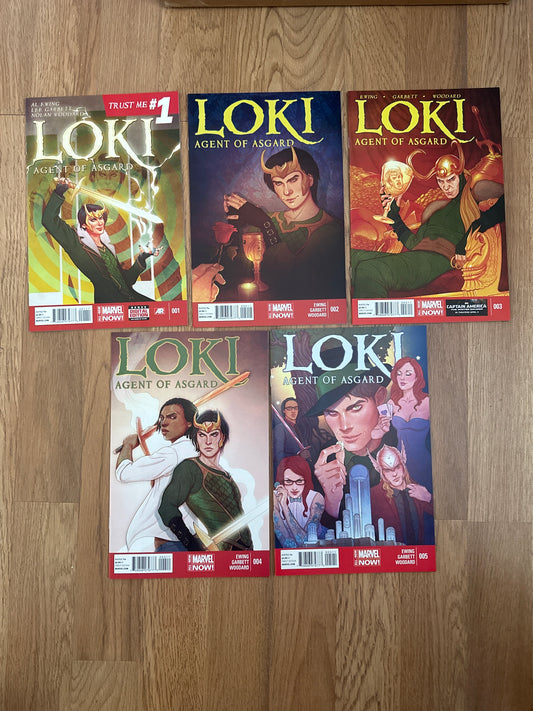 Loki Agent of Asgard #1-5 (1st prints) Marvel 2014