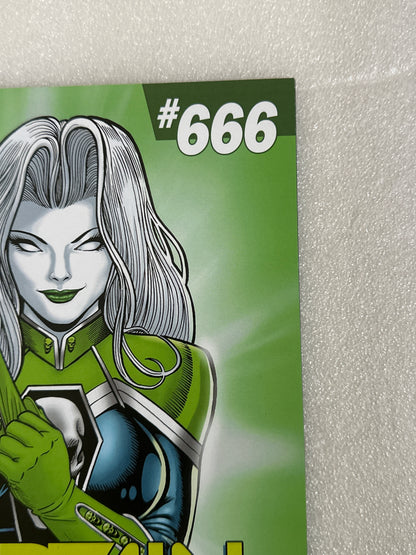 Lady Death: Oblivion Kiss #1 Captain Death Emerald Edition Signed by Pulido Coffin Comics 2019