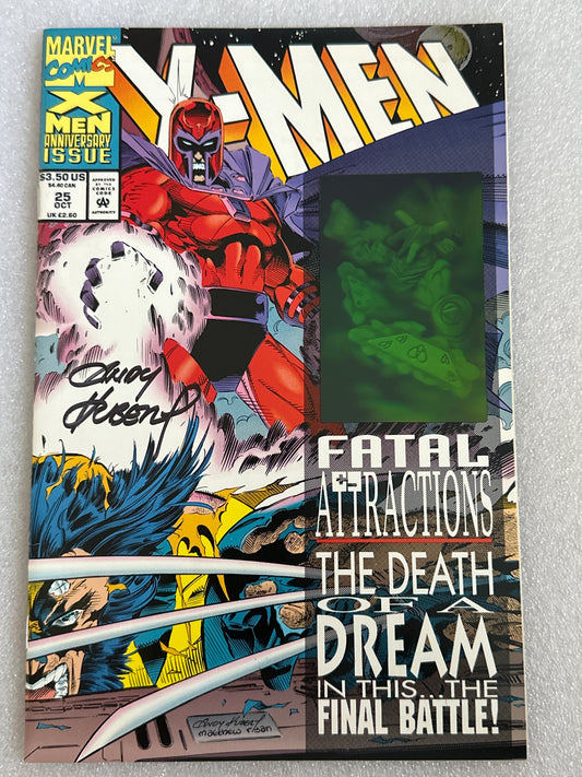 X-Men #25 Signed Andy Kubert Marvel 1993