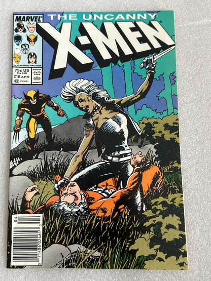 The Uncanny X-Men #216 Marvel 1987
