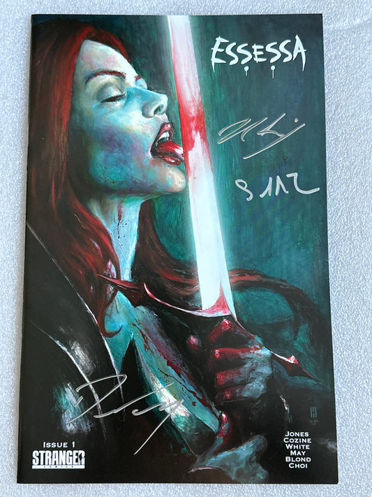 Essessa #1 Mike Choi Trade Dress Variant Tripple Signed Stranger Comics 2018