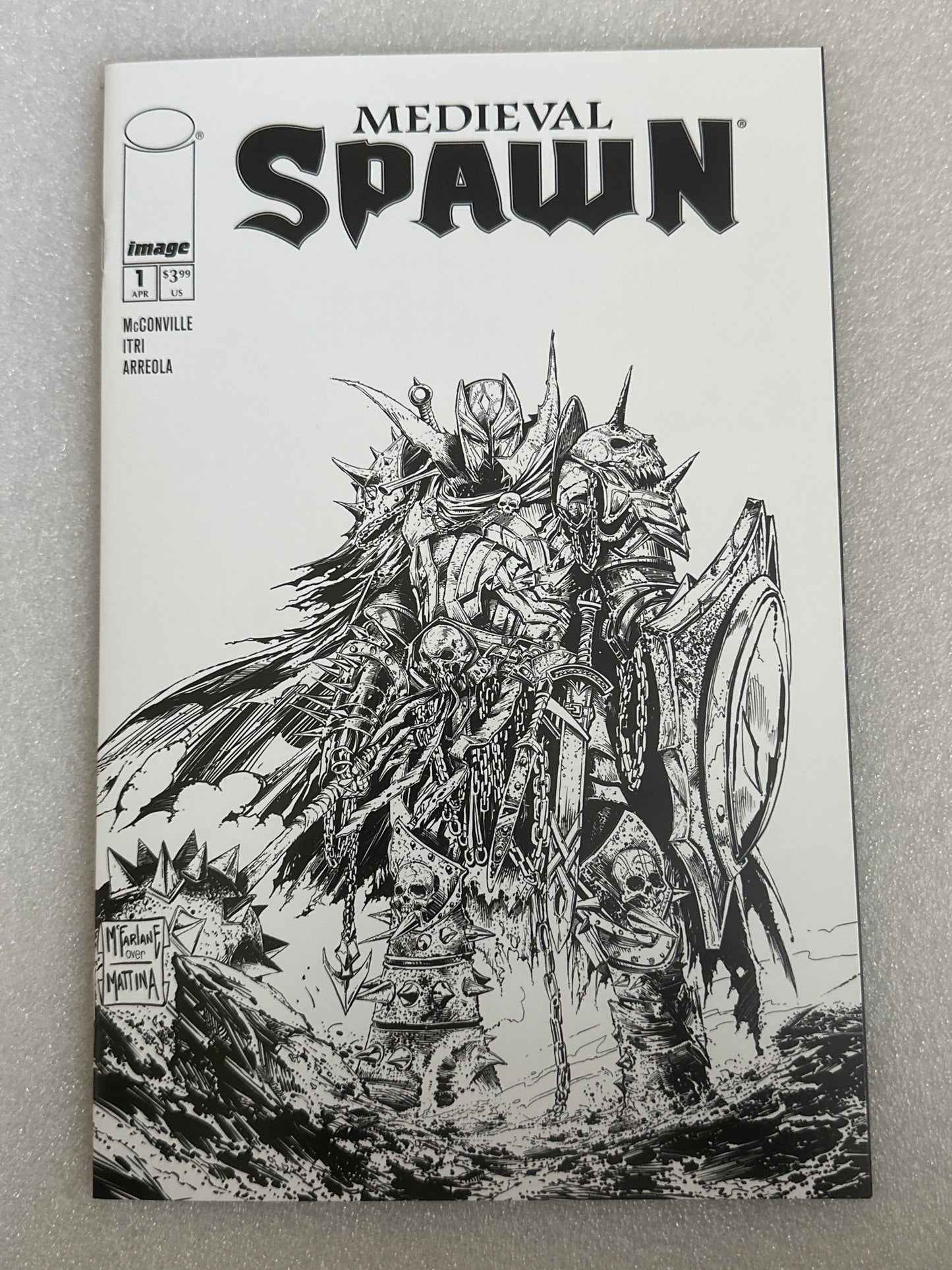 Midieval Spawn #1 B&W variant Image 2025