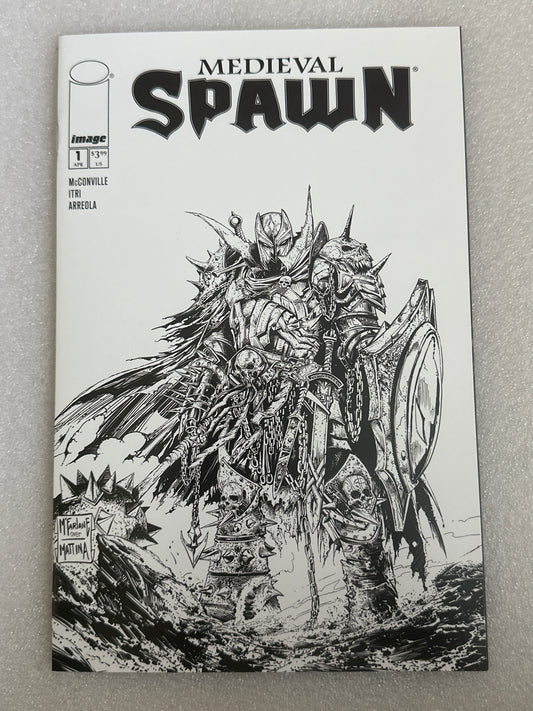 Midieval Spawn #1 B&W variant Image 2025