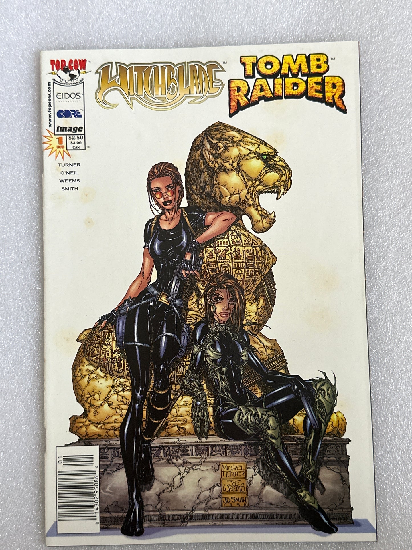 Witchblade Tomb Raider #1 Image Comics 1998 Michael Turner Newsstand